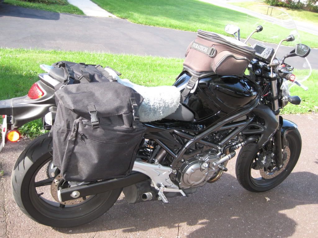 suzuki sv650 panniers